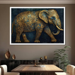 Gilded Grey Elephant - NicheCanvas