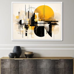 Urban Shadows in Abstract Forms - NicheCanvas