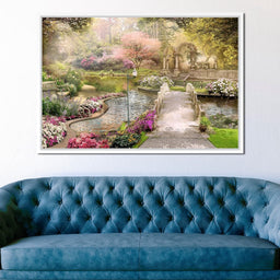 Pond Bridge - NicheCanvas