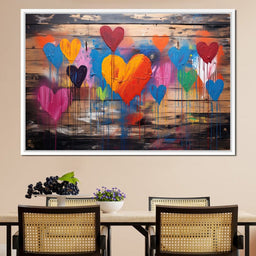 Spectrum of Embracing Hearts - NicheCanvas