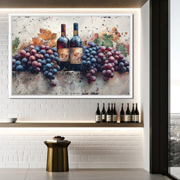 Wine & Grapes - NicheCanvas