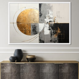 Golden Geometric Serenity - Tanni Cylon - NicheCanvas