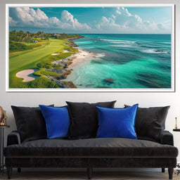 Coastal Greens and Ocean Breeze - NicheCanvas