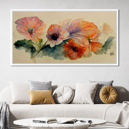 Watercolor Flowers - NicheCanvas