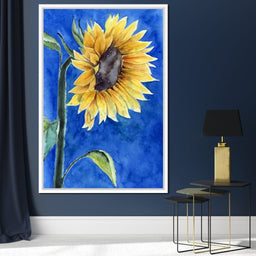 Watercolor Sunflower - NicheCanvas