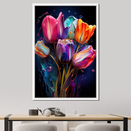 Luminous Tulip Dreamscape - NicheCanvas