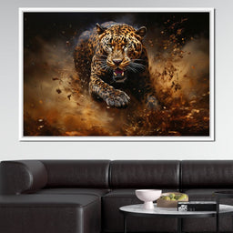 Running Leopard - NicheCanvas