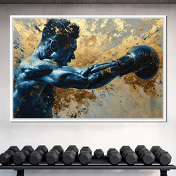 Azure Pugilist Unleashed - NicheCanvas