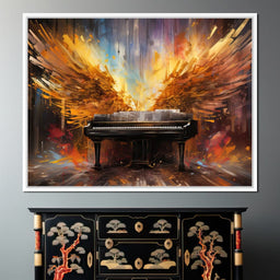 Winged Piano - NicheCanvas