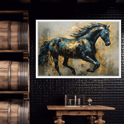 Gilded Stallion - NicheCanvas