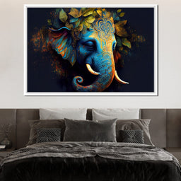 The Blue Elephant - NicheCanvas
