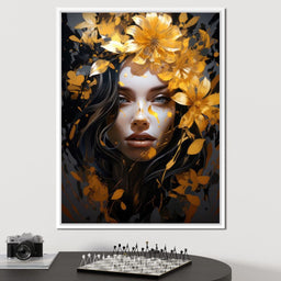Golden Petal Crown - NicheCanvas