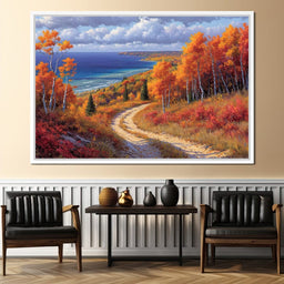 Autumnal Coastal Reverie - NicheCanvas