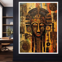 Tribal Mask 20 - Sakeem Gibbs - NicheCanvas