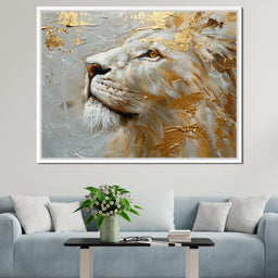 Golden Sovereign Stare - NicheCanvas