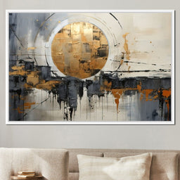 Golden Lunar Reflections - Tanni Cylon - NicheCanvas