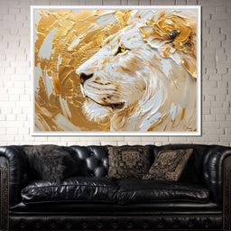 Golden Monarch Lion - NicheCanvas