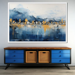 Mystical Forest Lake Abstract  - NicheCanvas