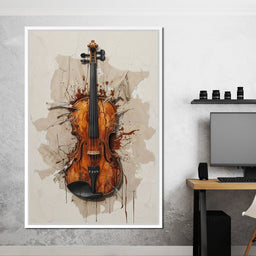 Violin Melody Unfurled  - NicheCanvas