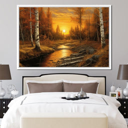 Silver Birch Forest - NicheCanvas