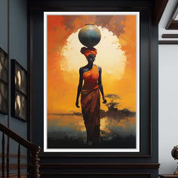 Amber Balance Horizon - NicheCanvas