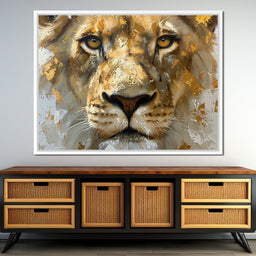 Golden Gaze of the Sovereign - NicheCanvas