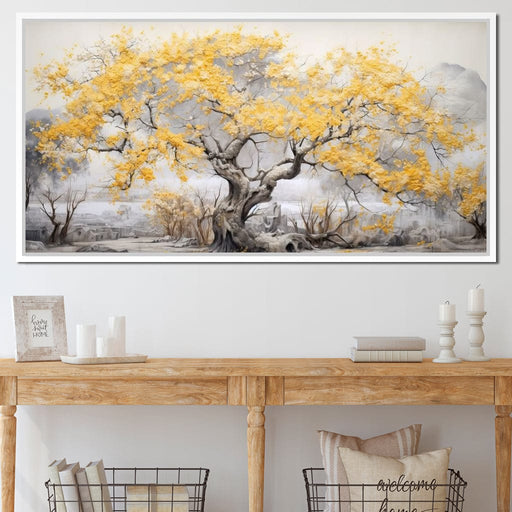 Golden Leafy Legends Canvas Print