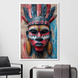 Tribal Echoes in Color - NicheCanvas