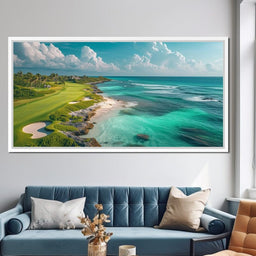 Coastal Greens and Ocean Breeze - NicheCanvas