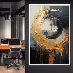 Abyssal Gold Embrace - Tanni Cylon - NicheCanvas