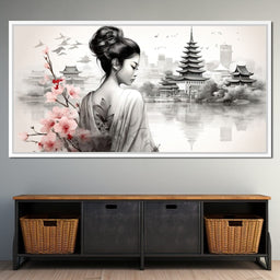 Ethereal Geisha Serenity - NicheCanvas