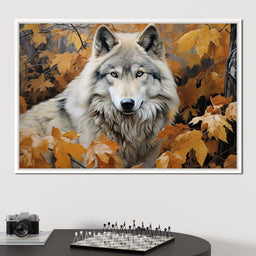 Autumnal Arctic Wolf - NicheCanvas