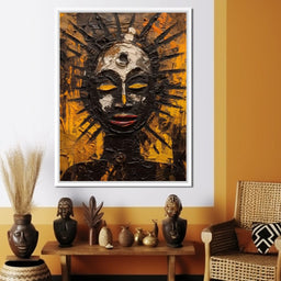 Tribal Mask 03 - Sakeem Gibbs - NicheCanvas