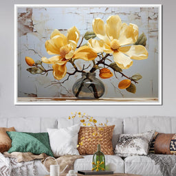Yellow Magnolia Tree 6 - Wildrose Creations - NicheCanvas