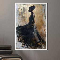 Golden Noir Elegance - NicheCanvas
