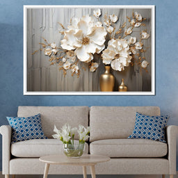 Floral Symphony by the Window - NicheCanvas