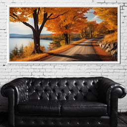 Lone Fall Road - NicheCanvas