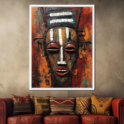Tribal Mask 02 - Sakeem Gibbs - NicheCanvas