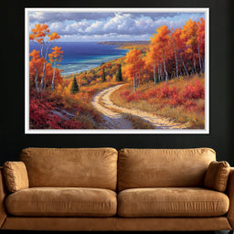 Autumnal Coastal Reverie - NicheCanvas