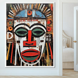 Tribal Mask 17 - Sakeem Gibbs - NicheCanvas