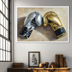 Golden Duel of Titans - NicheCanvas