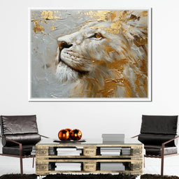 Golden Sovereign Stare - NicheCanvas