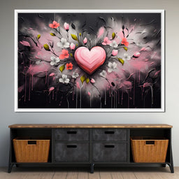 Embracing Petal Heartbeat - NicheCanvas