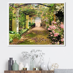 Floral Walkway - NicheCanvas