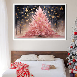 Pink Pine Tree - NicheCanvas