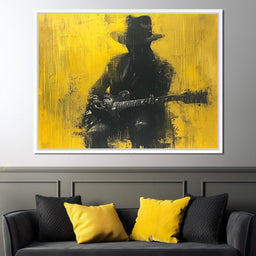 Golden Melody Silhouette - NicheCanvas