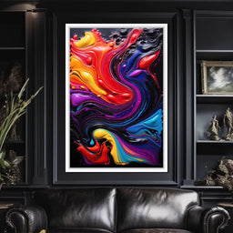 Twilight Abyss Energetic Pour - NicheCanvas