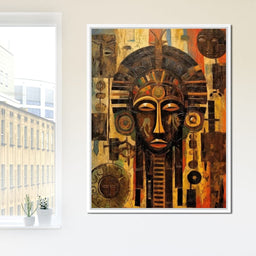 Tribal Mask 20 - Sakeem Gibbs - NicheCanvas