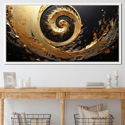 Abyssal Gold Vortex - Tanni Cylon - NicheCanvas