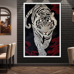 White Tiger of Shadows - NicheCanvas
